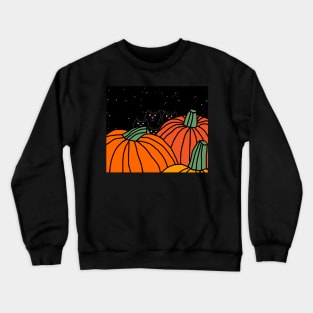 Halloween Pumpkins and Kitties at Night Crewneck Sweatshirt